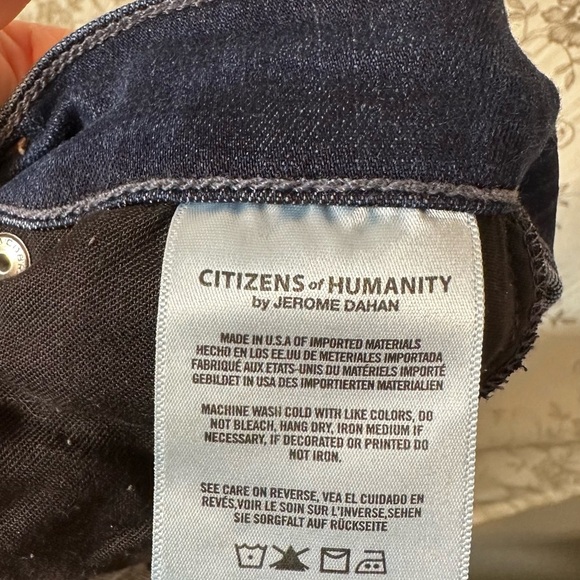 Citizens Of Humanity Carlie Dark Blue High Rise Skinny Jeans Size 27 - Picture 4 of 12